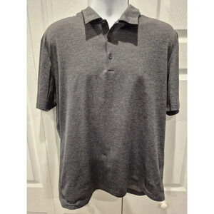 Adidas Brand With The 3 Stripes Golf Tennis Rugby Polo Gray XL Short Sleeve